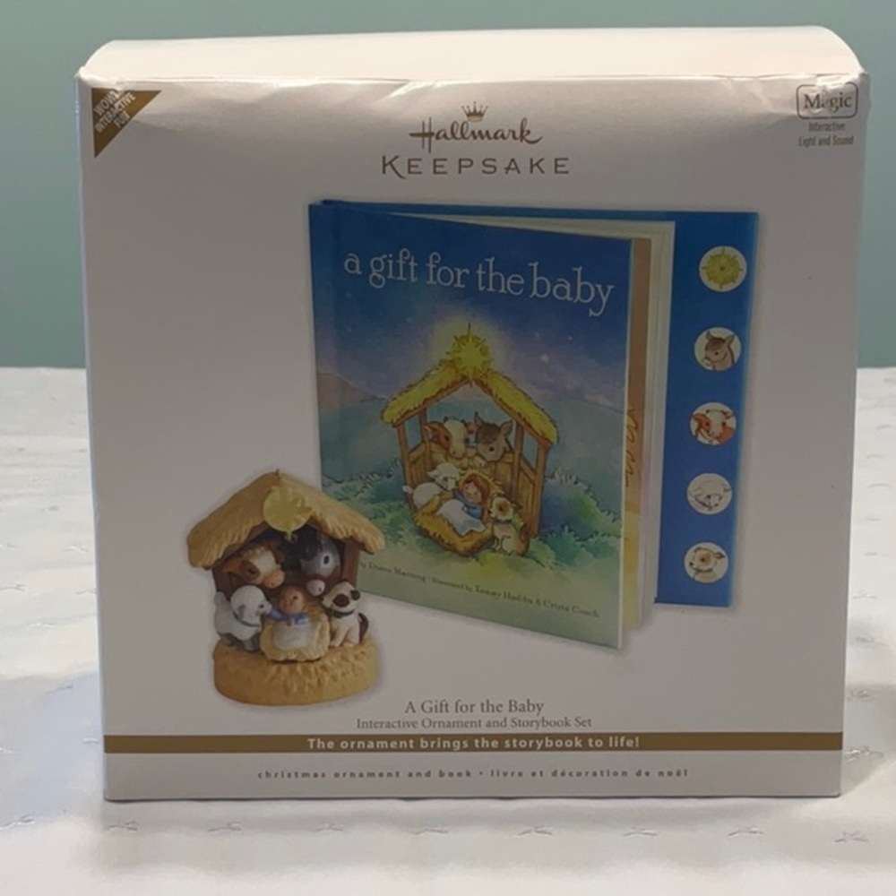Hallmark Keepsake Interactive Ornament and Storybook Set A Gift for the Baby​